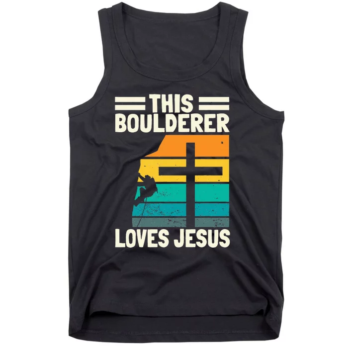 Bouldering Christians Climber Boulderer Artificial Climbing Tank Top