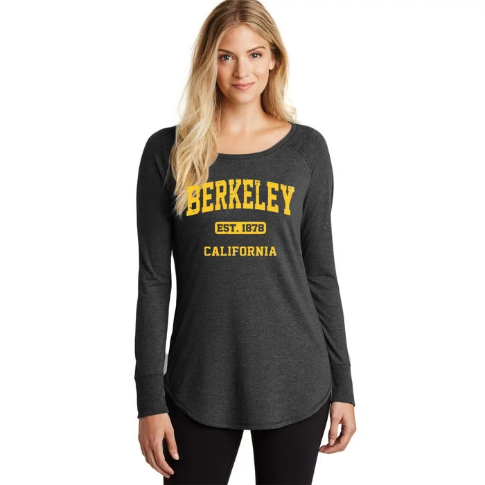 Berkeley California CA Vintage State Athletic Style Women's Perfect Tri Tunic Long Sleeve Shirt