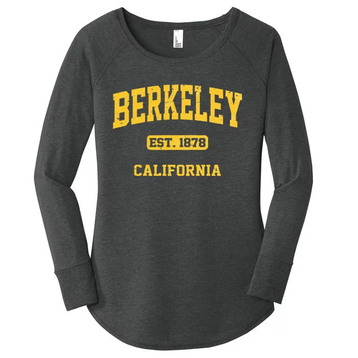 Berkeley California CA Vintage State Athletic Style Women's Perfect Tri Tunic Long Sleeve Shirt