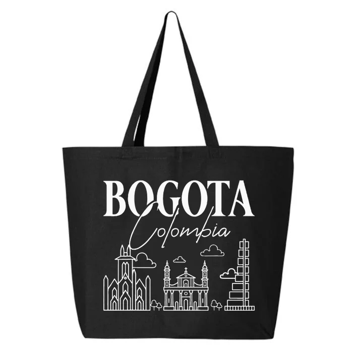 Bogota Colombia City Skyline Map Travel 25L Jumbo Tote