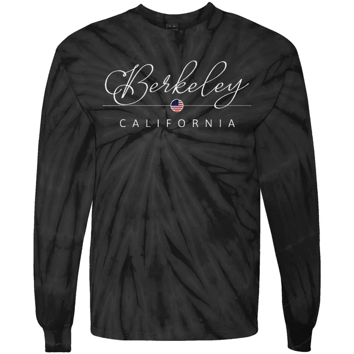 Berkeley California Ca On Berkeley Tie-Dye Long Sleeve Shirt