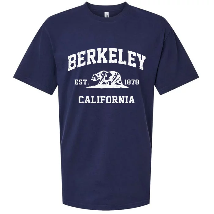 Berkeley California CA Vintage State Athletic Style Sueded Cloud Jersey T-Shirt