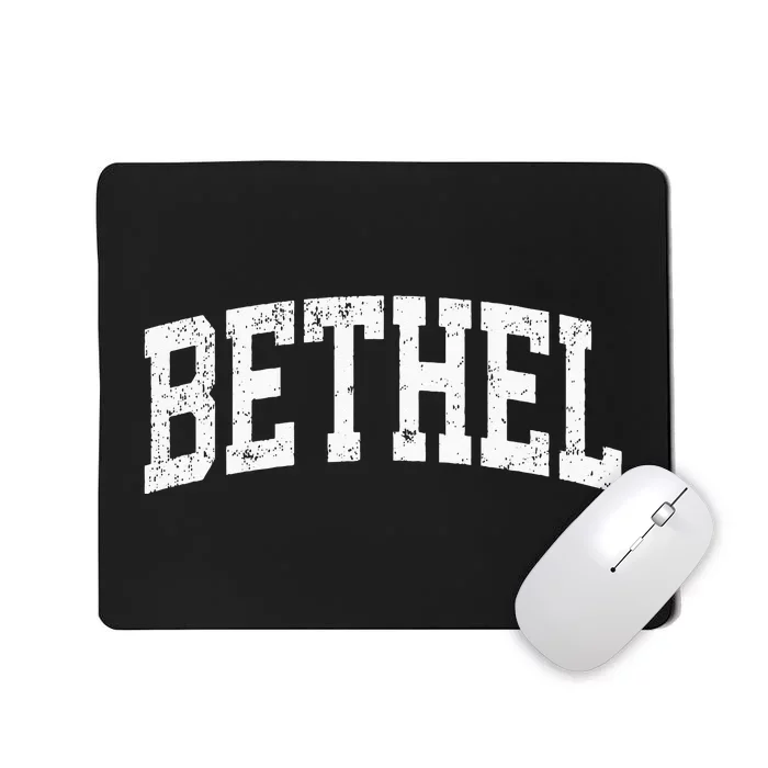 Bethel Connecticut CT Vintage Athletic Sports Pink Mousepad