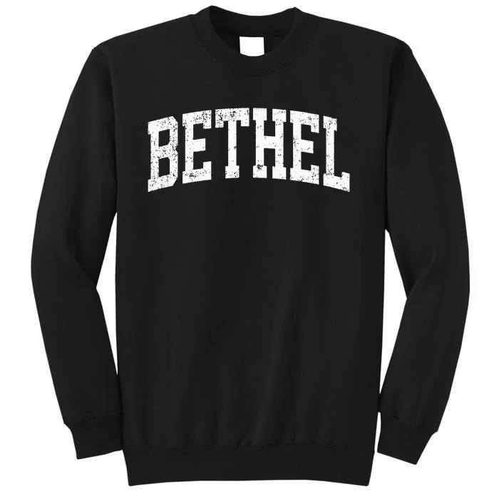 Bethel Connecticut CT Vintage Athletic Sports Pink Tall Sweatshirt