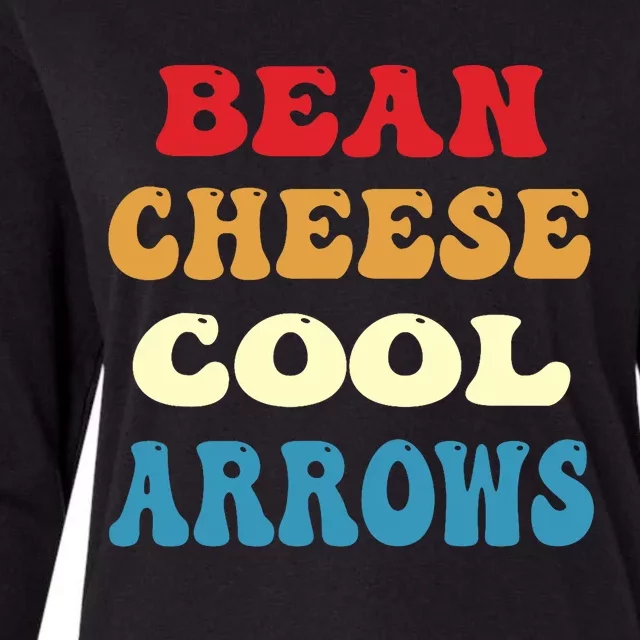 Bean Cheese Cool Arrows Womens Cotton Relaxed Long Sleeve T-Shirt