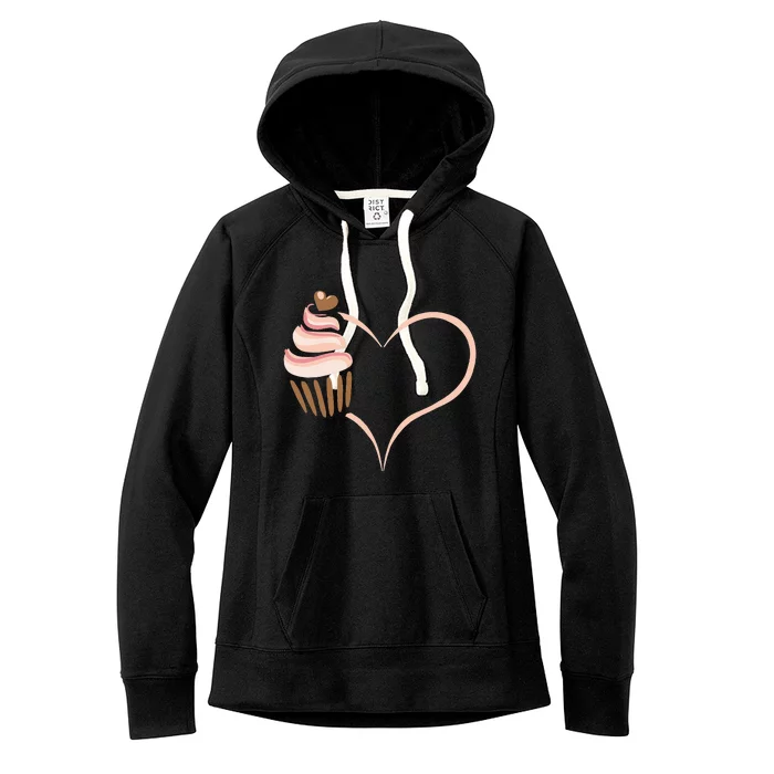 Baking Cupcake Cute Bakery Muffin Baking Cooking For Women Women's Fleece Hoodie