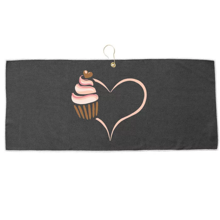 Baking Cupcake Cute Bakery Muffin Baking Cooking For Women Large Microfiber Waffle Golf Towel