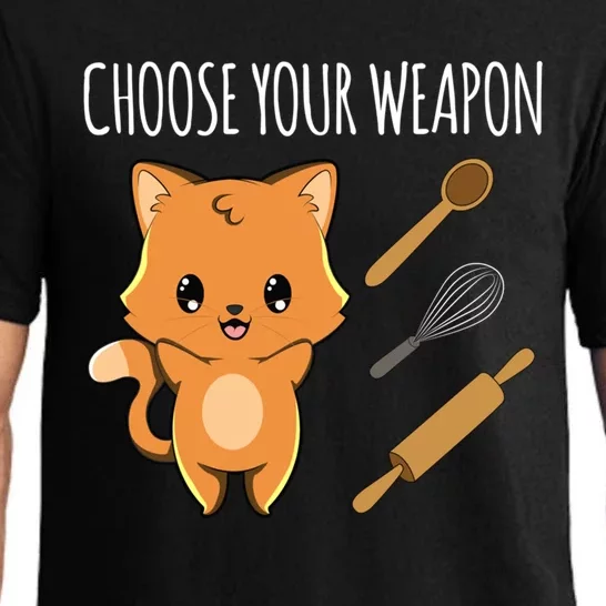 Baking Cooking Choose Your Weapon Cat Kawaii Anime Japanese Gift Pajama Set