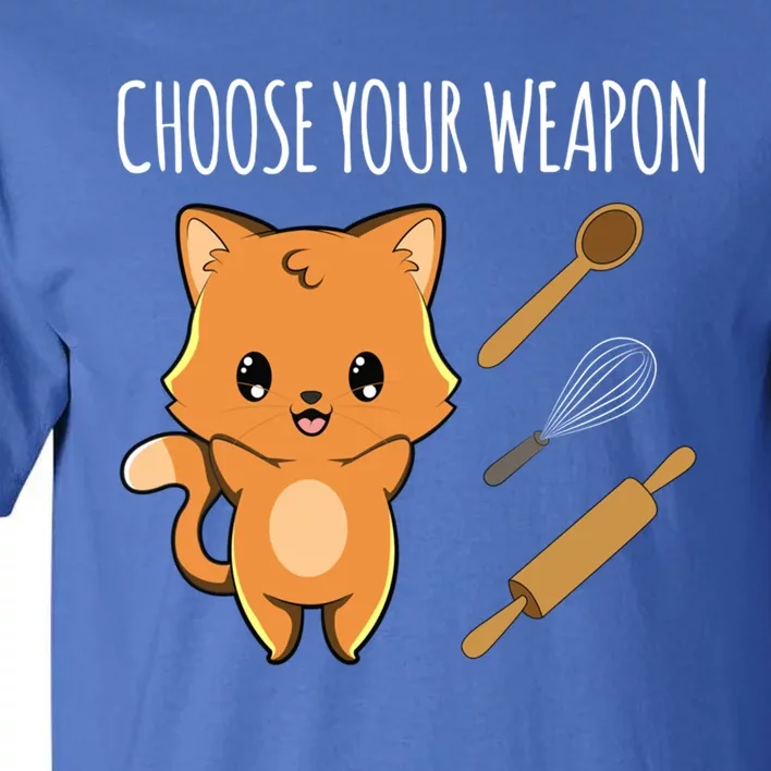 Baking Cooking Choose Your Weapon Cat Kawaii Anime Japanese Gift Tall T-Shirt