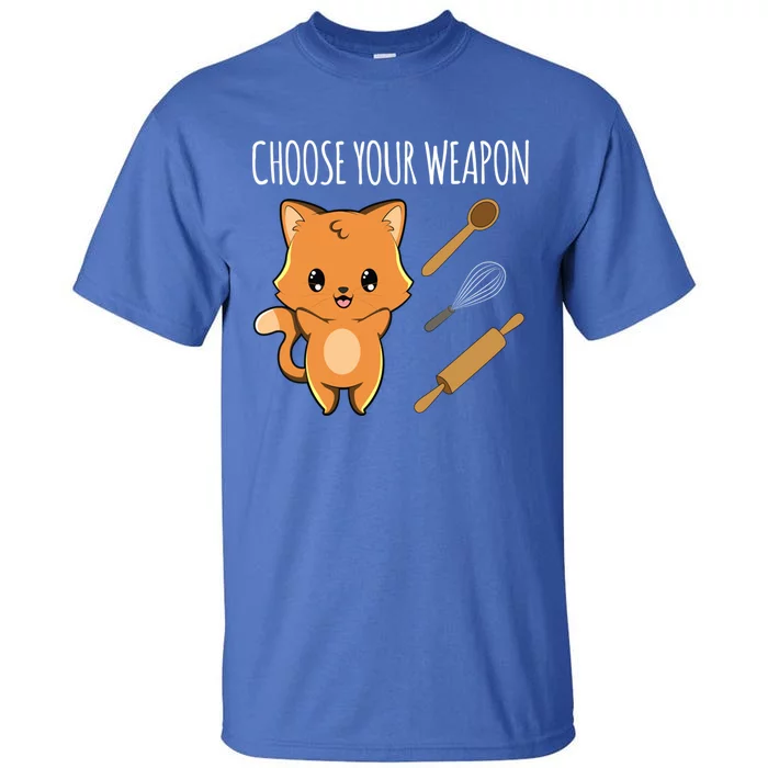 Baking Cooking Choose Your Weapon Cat Kawaii Anime Japanese Gift Tall T-Shirt