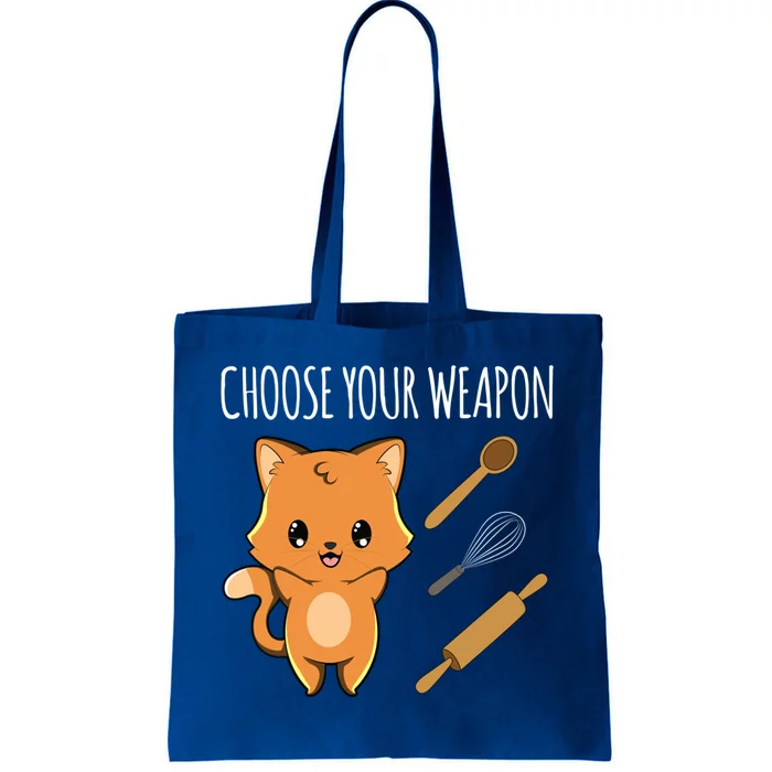 Baking Cooking Choose Your Weapon Cat Kawaii Anime Japanese Gift Tote Bag