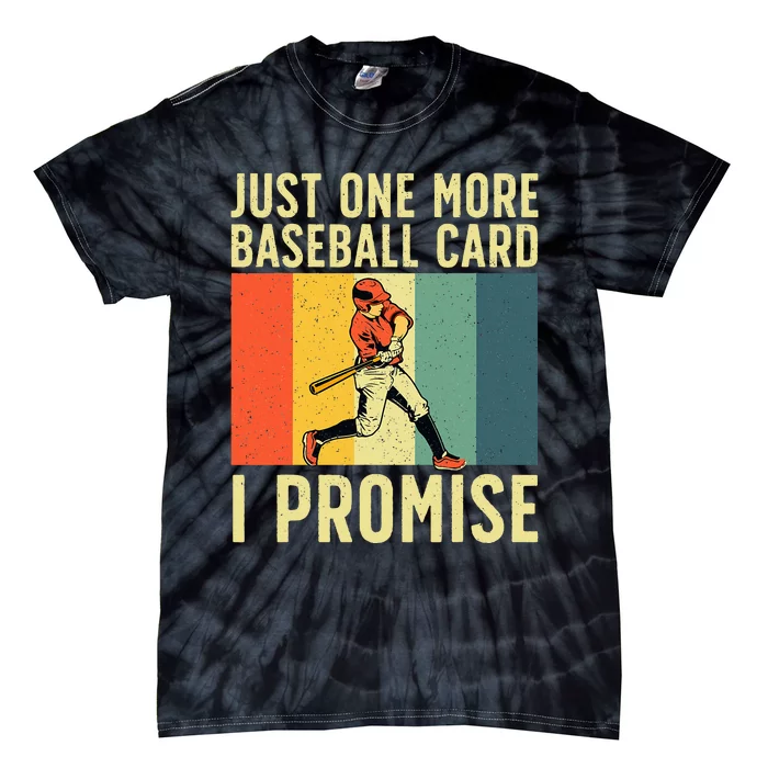 Baseball Card Collector Card Collecting Tie-Dye T-Shirt