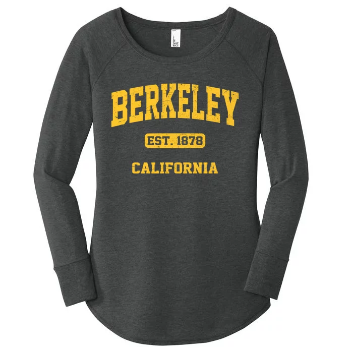 Berkeley California CA Vintage State Athletic Style Women's Perfect Tri Tunic Long Sleeve Shirt