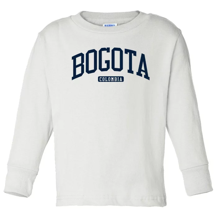 Bogota Colombia College University Style Toddler Long Sleeve Shirt