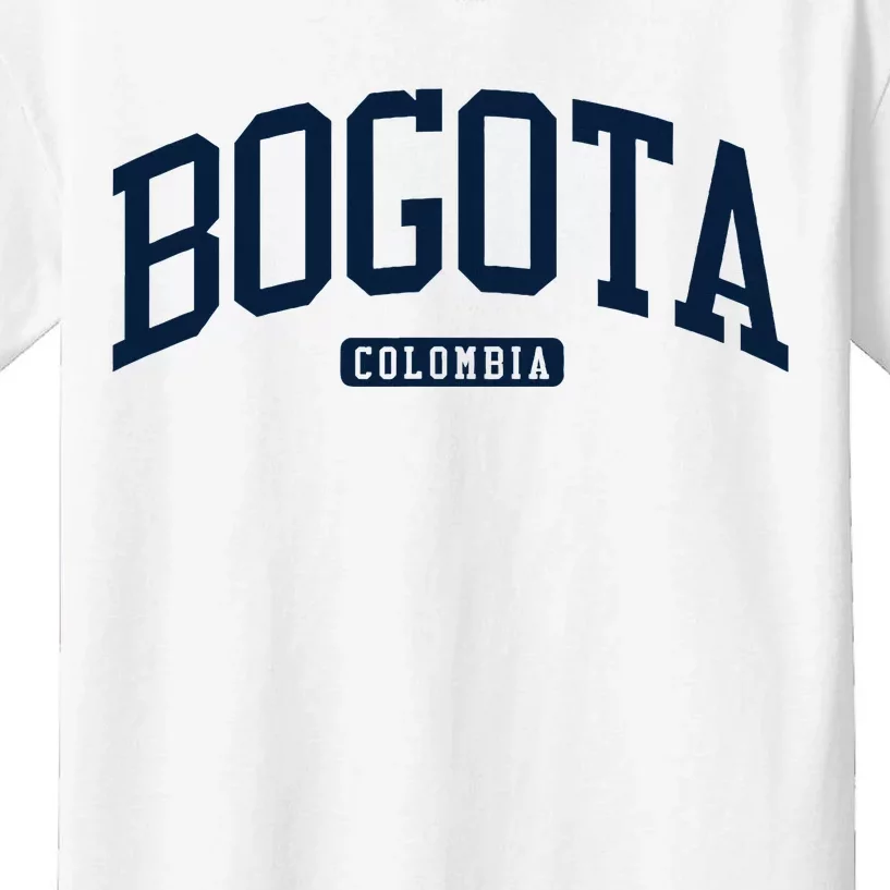 Bogota Colombia College University Style Kids T-Shirt