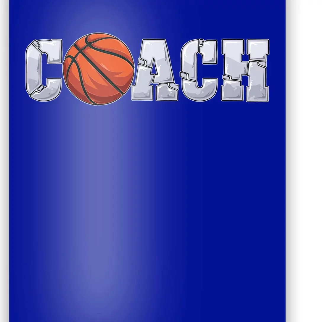 Basketball Coach Coaching Assistant Coach Basketball Team Funny Gift Poster