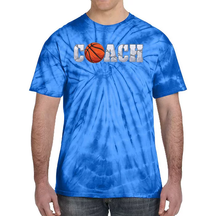 Basketball Coach Coaching Assistant Coach Basketball Team Funny Gift Tie-Dye T-Shirt