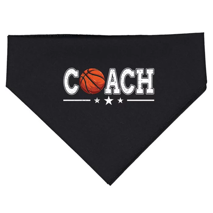 Basketball Coach Coaching Staff Professional Coaches Gift USA-Made Doggie Bandana