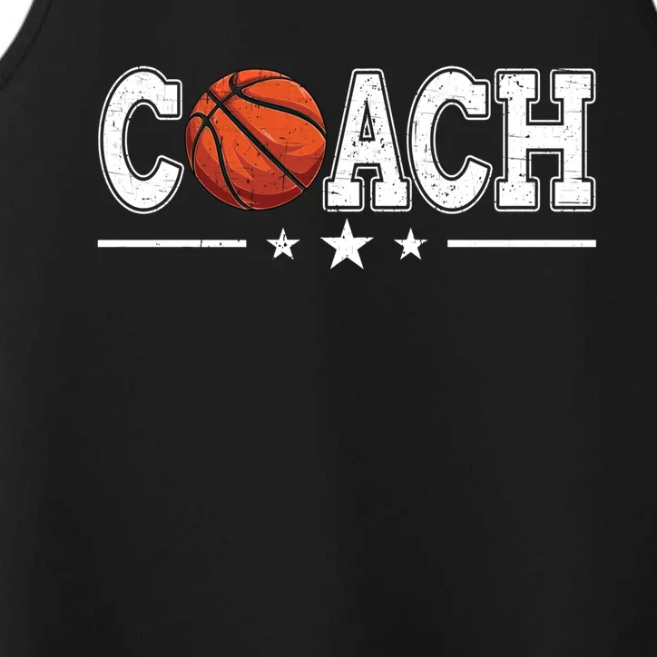 Basketball Coach Coaching Staff Professional Coaches Gift Performance Tank