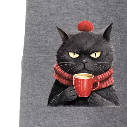 Black Christmas Cat Coffee Mug Doggie 3-End Fleece Hoodie