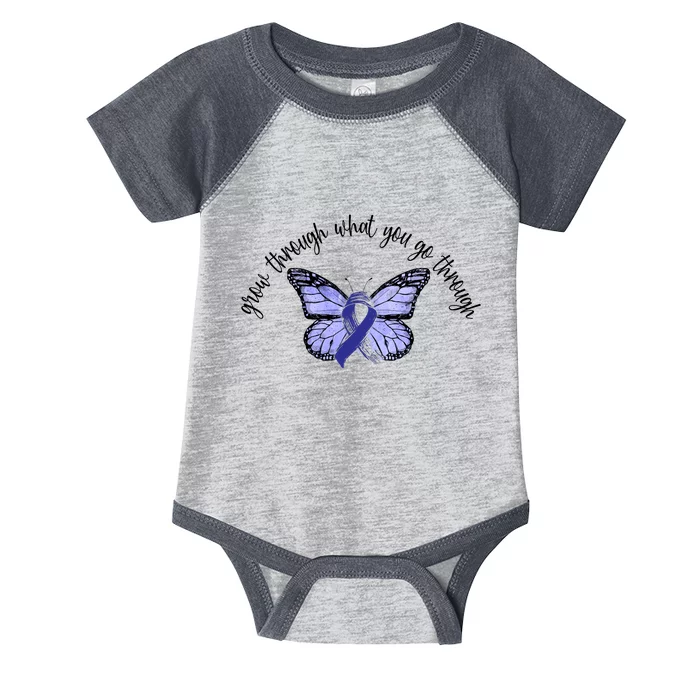 Butterfly Colon Cancer Infant Baby Jersey Bodysuit