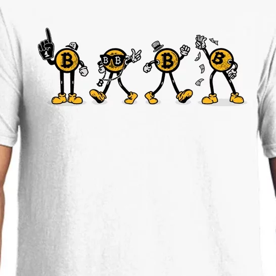 Bitcoin Cartoon Characters Pajama Set