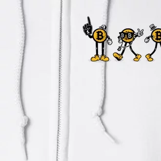 Bitcoin Cartoon Characters Full Zip Hoodie