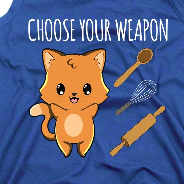 Baking Cooking Choose Your Weapon Cat Kawaii Anime Japanese Gift Tank Top