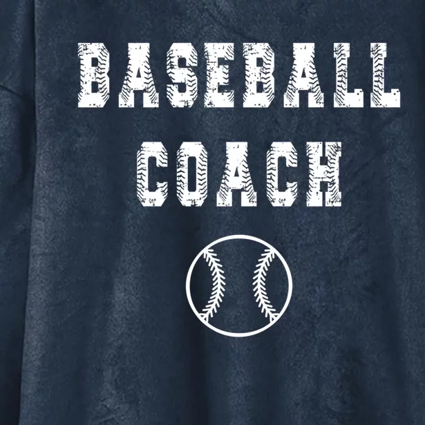 Baseball Coach Cute Gift Hooded Wearable Blanket