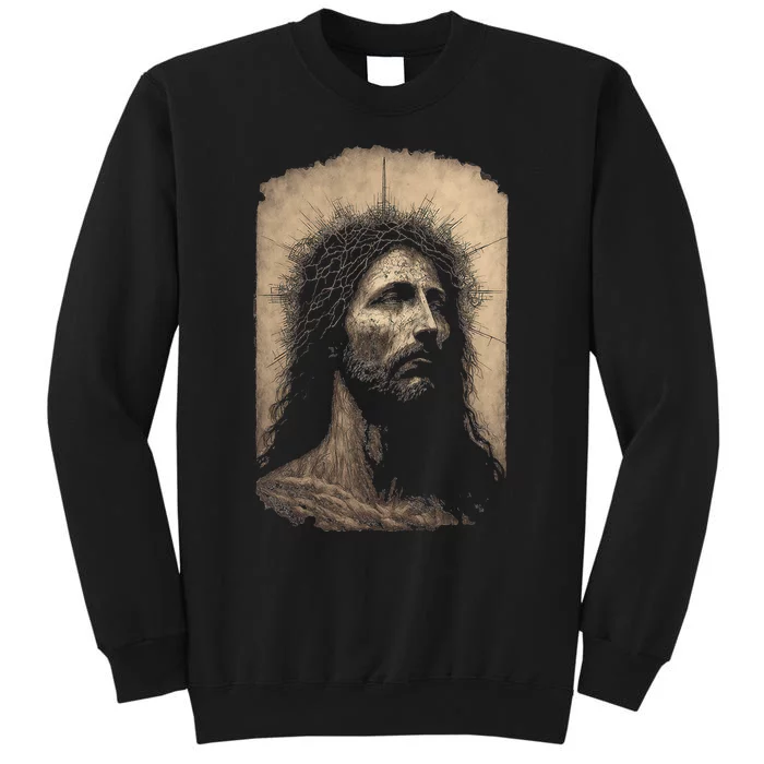 Biblical Christ Catholic Jesus Shroud of Turin Aesthetic Sweatshirt