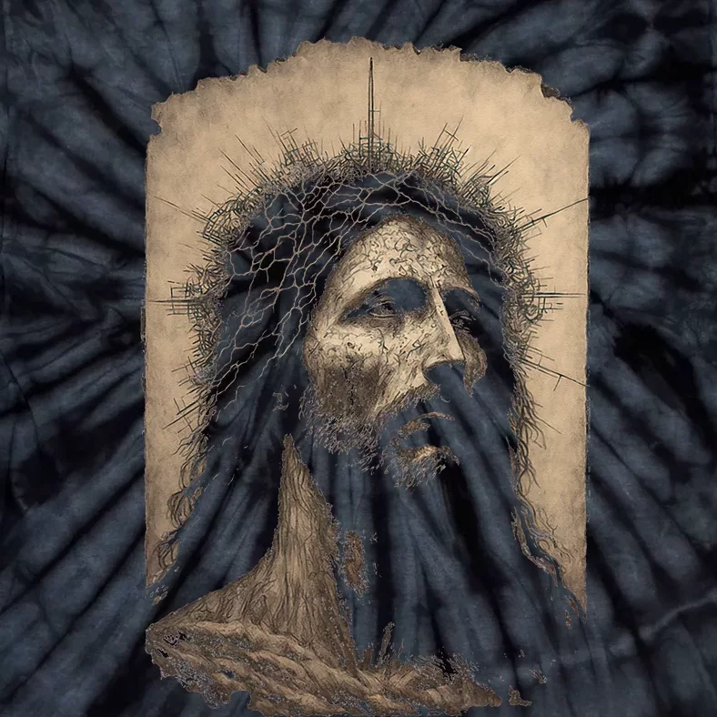 Biblical Christ Catholic Jesus Shroud of Turin Aesthetic Tie-Dye T-Shirt