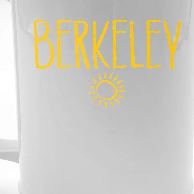 Berkeley California CA Sun Drawing Amber Front & Back Beer Stein