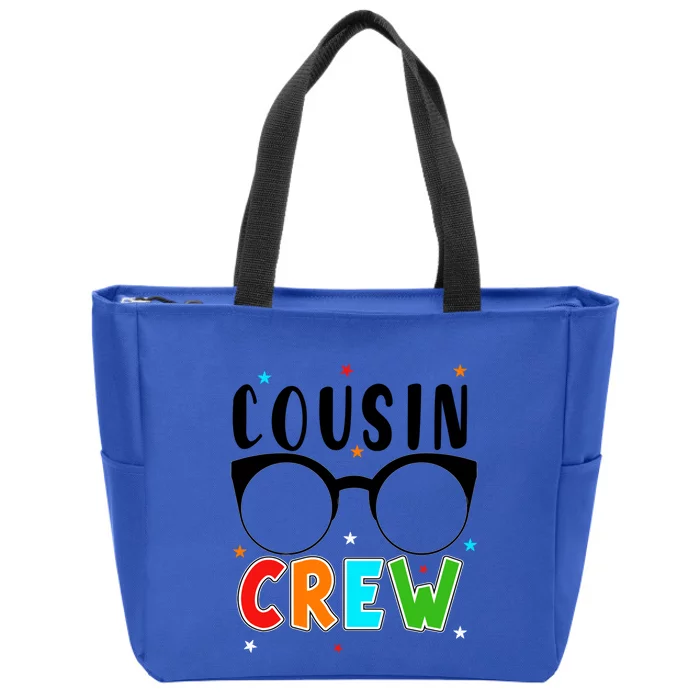 Best Cousin Crew Squad Christmas Leader Of The Cousin Crew Funny Gift Zip Tote Bag