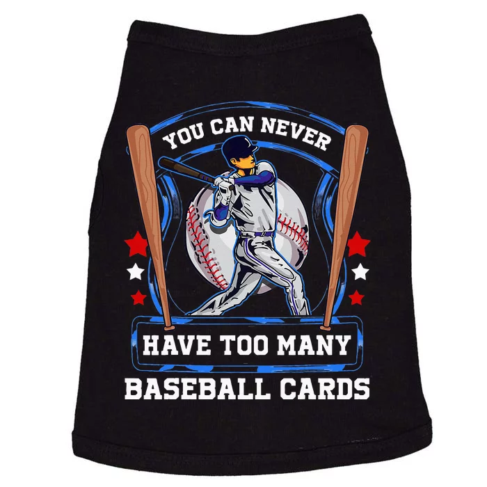 Baseball Cards Collector Doggie Tank