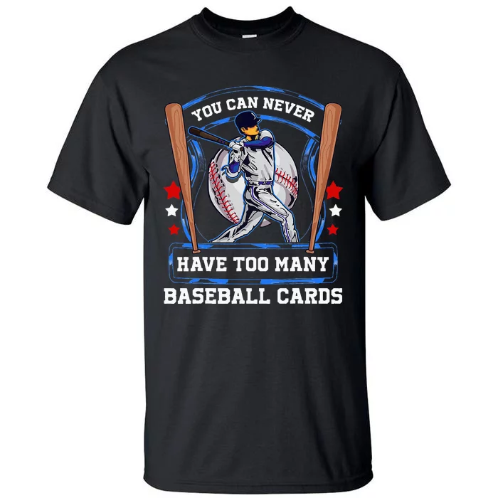 Baseball Cards Collector Tall T-Shirt