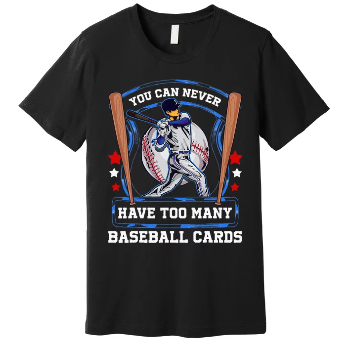 Baseball Cards Collector Premium T-Shirt