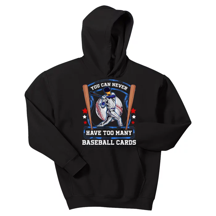 Baseball Cards Collector Kids Hoodie