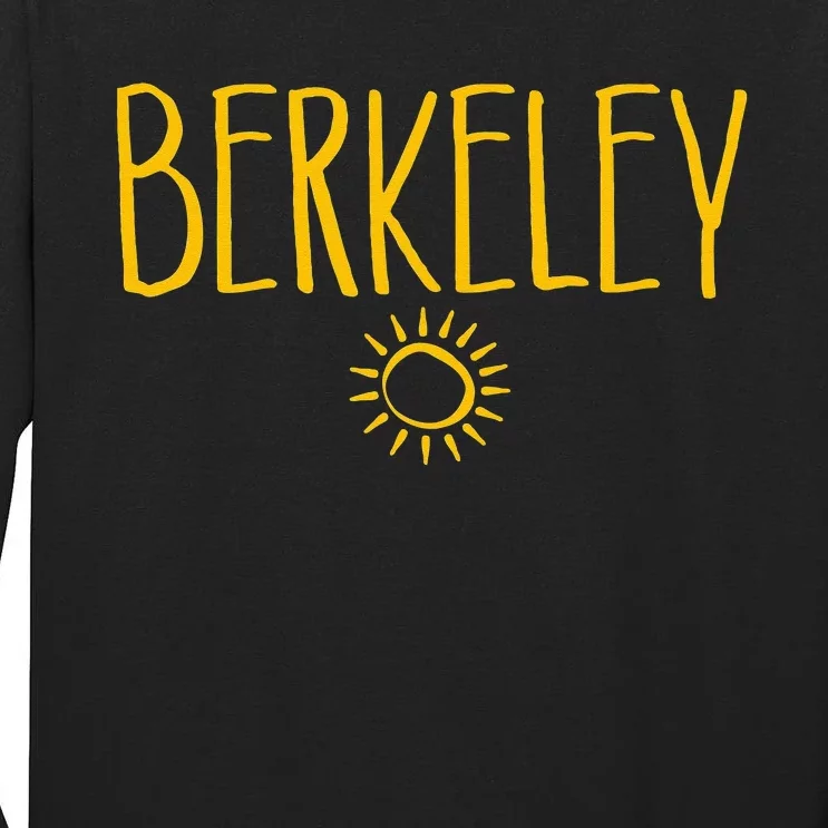 Berkeley California CA Sun Drawing Amber Print Tall Long Sleeve T-Shirt