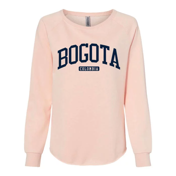 Bogota Colombia College University Style Womens California Wash Sweatshirt