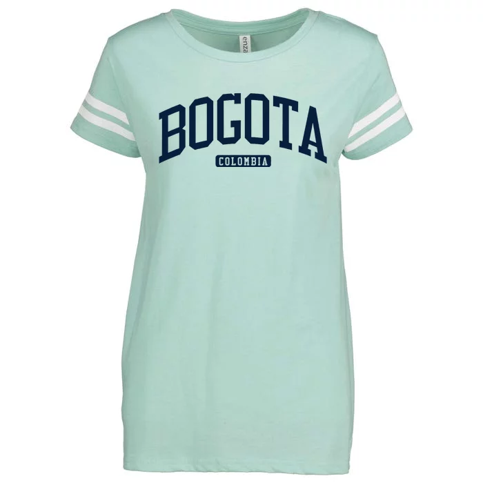 Bogota Colombia College University Style Enza Ladies Jersey Football T-Shirt