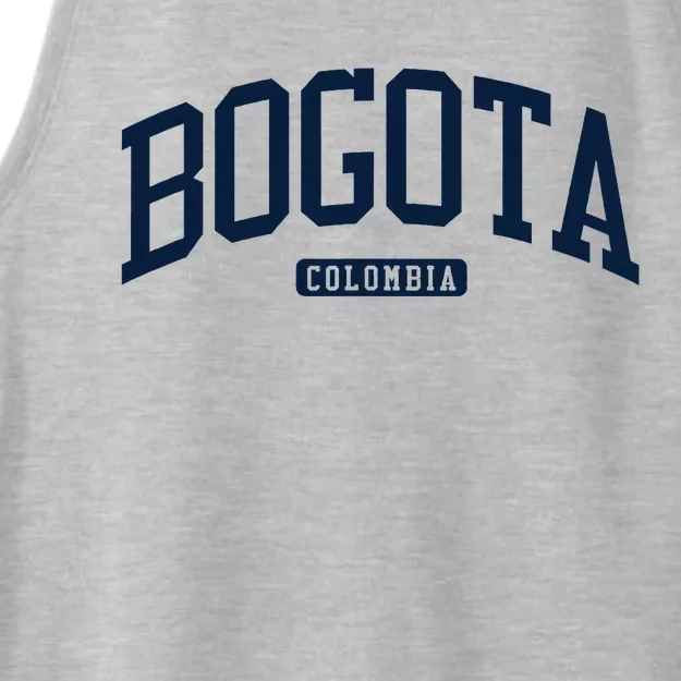 Bogota Colombia College University Style Ladies Tri-Blend Wicking Tank