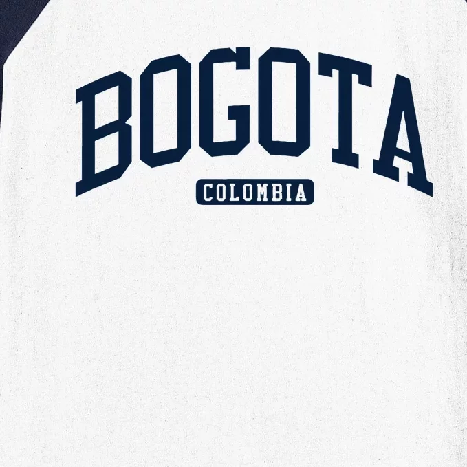 Bogota Colombia College University Style Baseball Sleeve Shirt