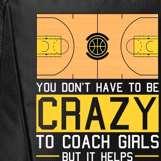 Basketball Crazy Coach Coaching Cool Gift Basketball Coach Meaningful Gift City Backpack