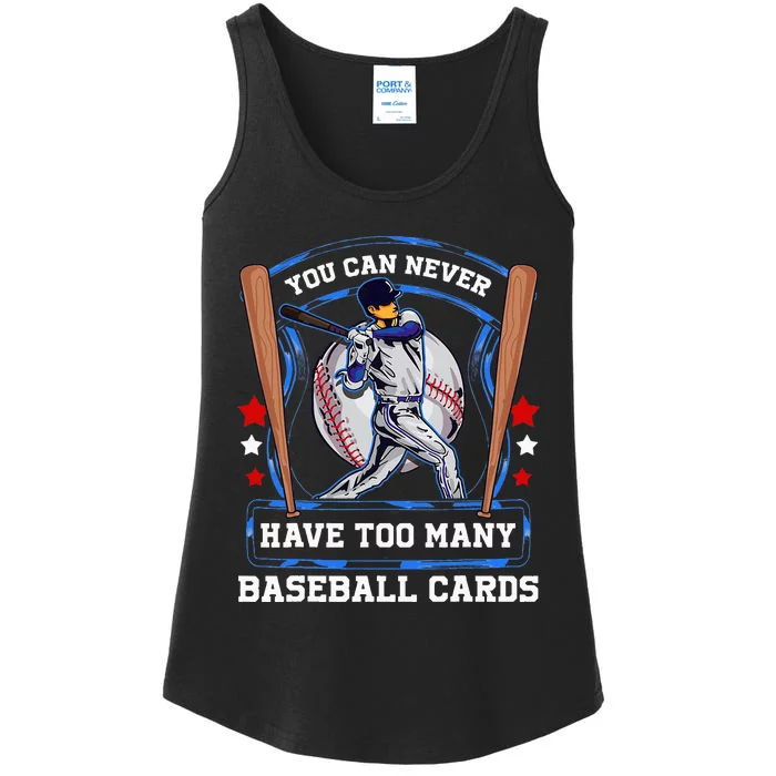 Baseball Cards Collector Ladies Essential Tank