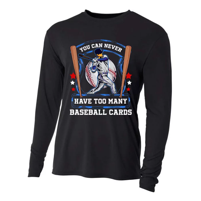 Baseball Cards Collector Cooling Performance Long Sleeve Crew