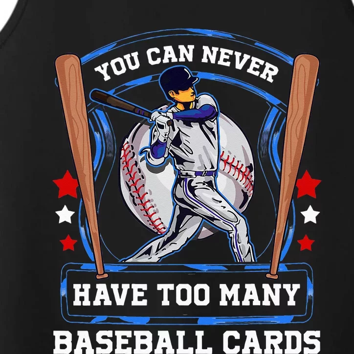 Baseball Cards Collector Performance Tank