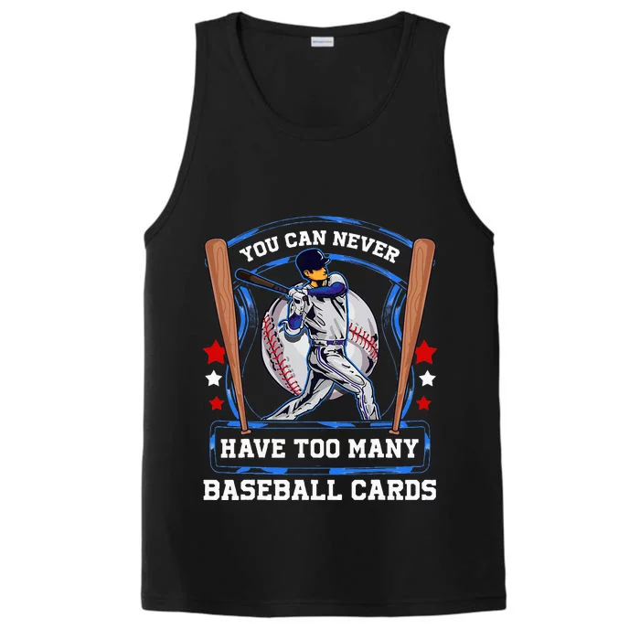 Baseball Cards Collector Performance Tank