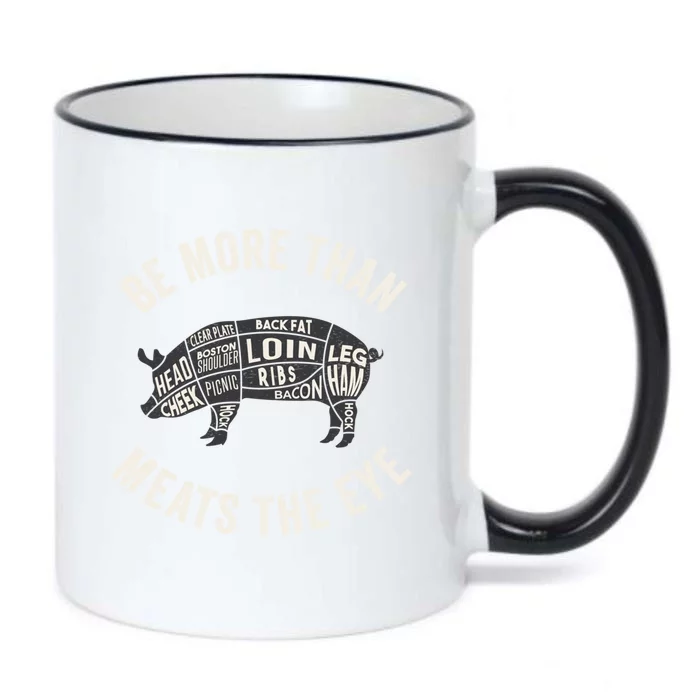 Butcher Chef Cook Bbq Grill And Pig Meat Beef Smoker Gift Black Color Changing Mug