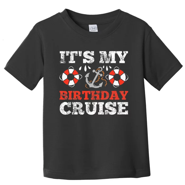 Birthday Cruise Cruising Boating Party Toddler T-Shirt