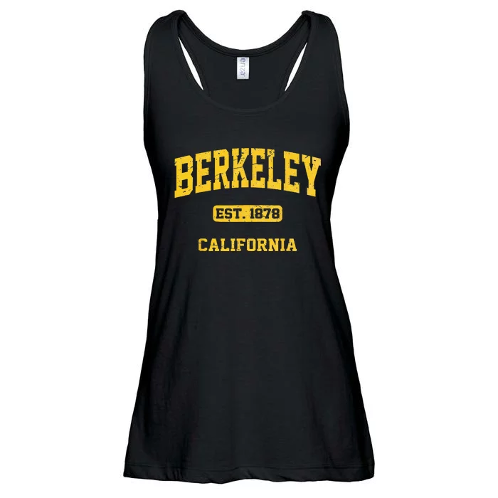 Berkeley California CA Vintage State Athletic Style Ladies Essential Flowy Tank